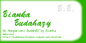 bianka budahazy business card